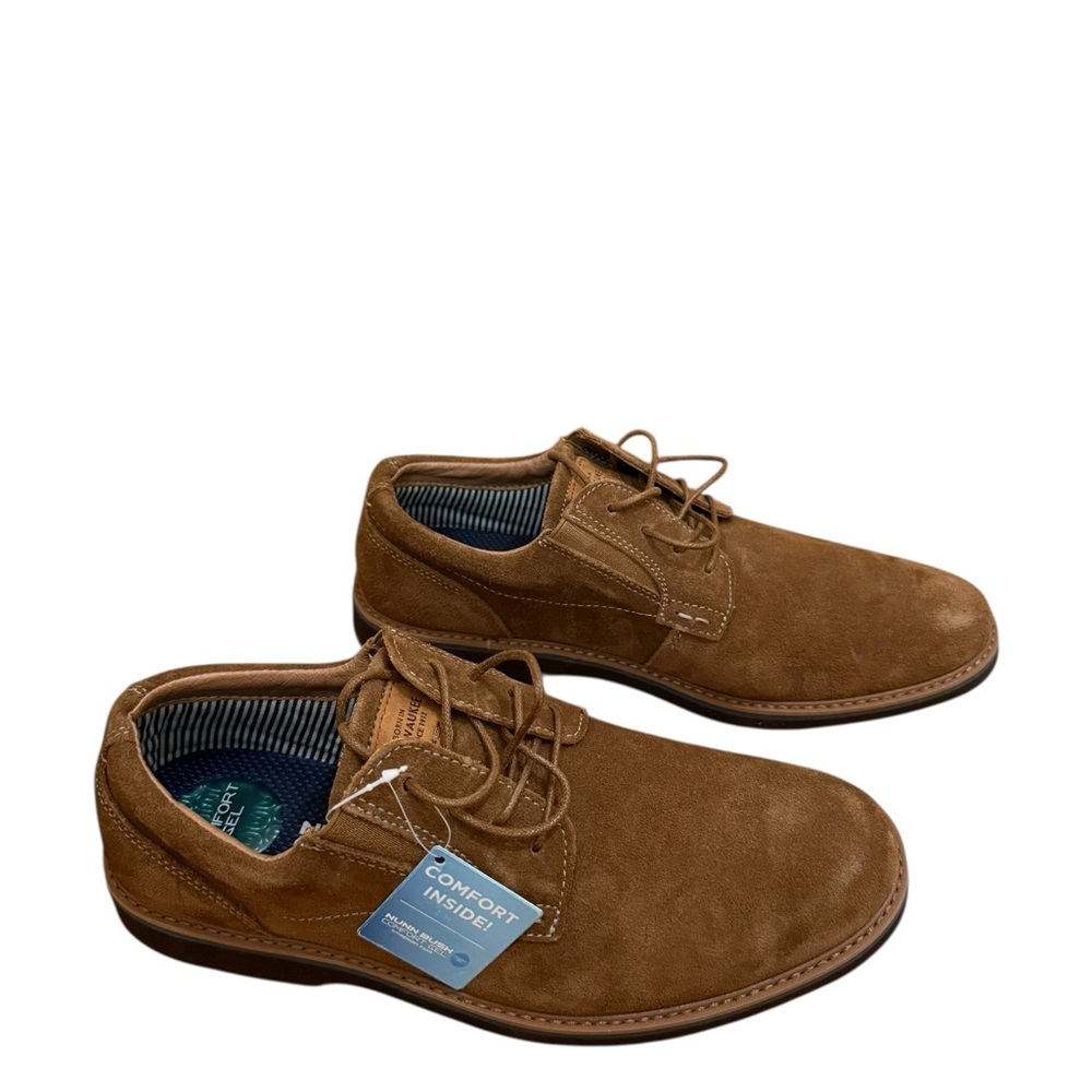 Nunn Bush Tan Suede Oxfords - Picture 2 of 3